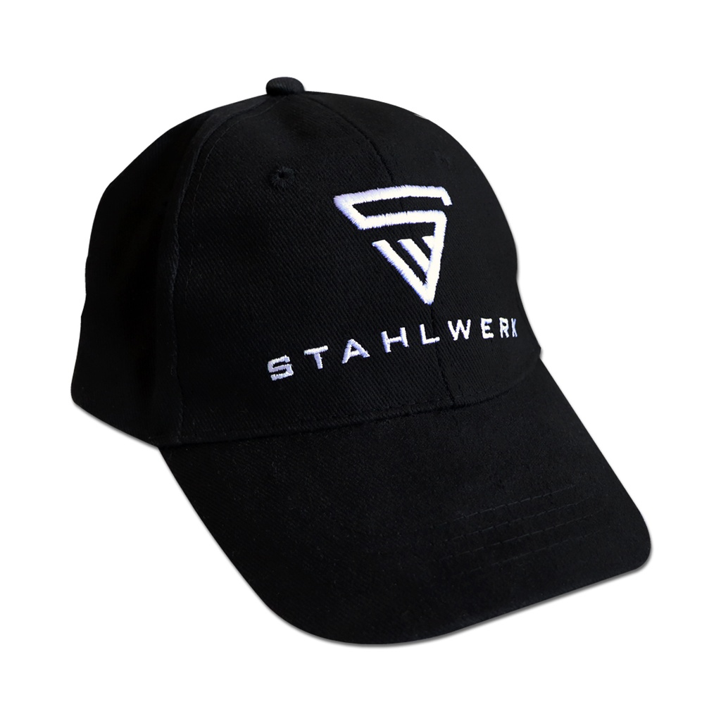 STAHLWERK Kappe Baseball Cap Merchandise Fanartikel schwarz mit weißem Stick