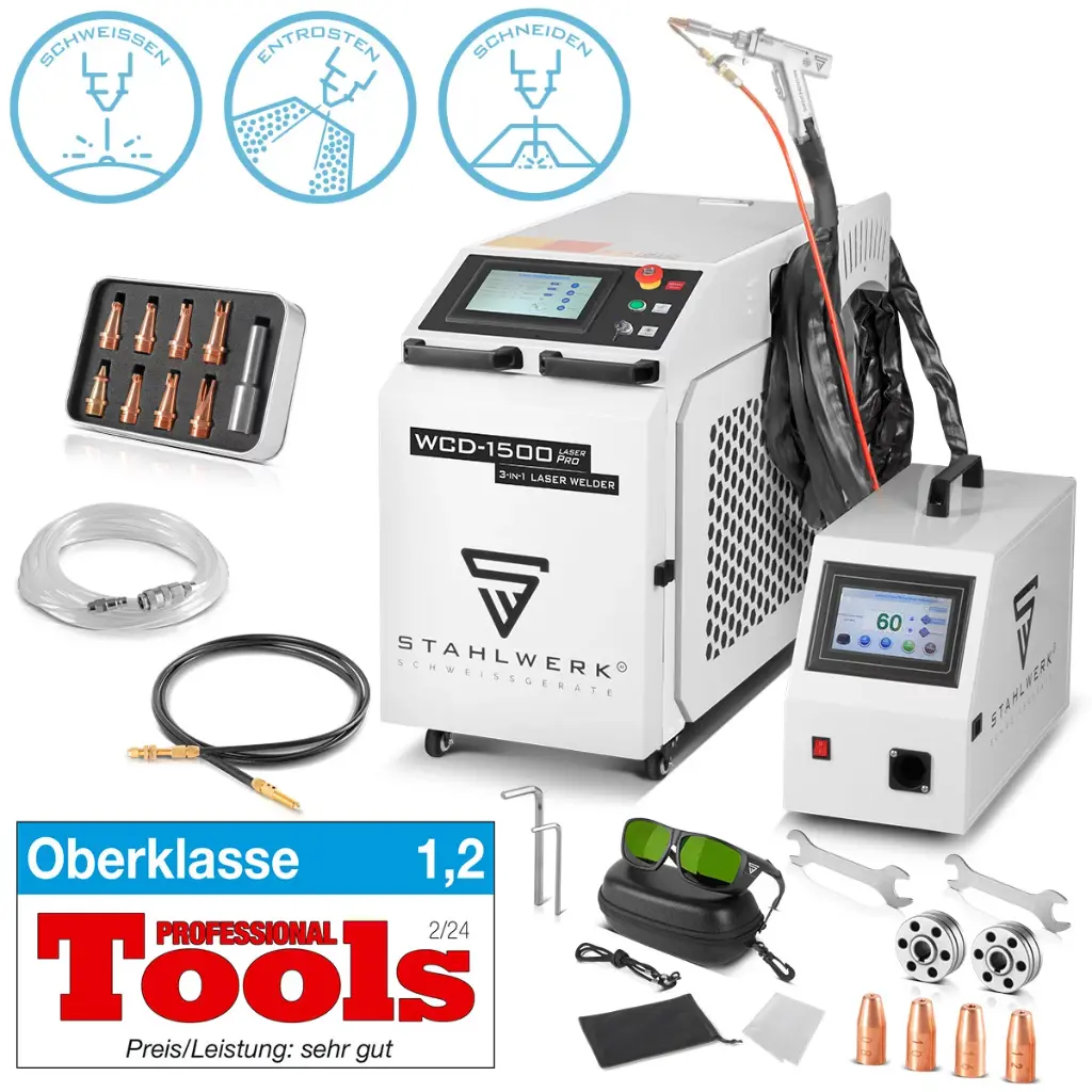 STAHLWERK 3-in-1 Laser-Schweißgerät WCD-1500 Laser Pro