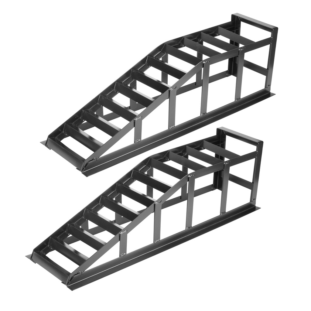 STAHLWERK Auffahrrampe GT-14 ST 2er Set mit 2 Tonnen Tragkraft Auffahrbock