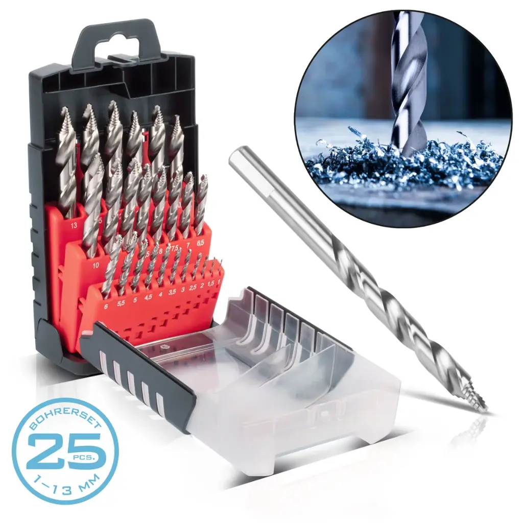 Spiralbohrer-Set 1-13 mm 25-teilig, 80,40