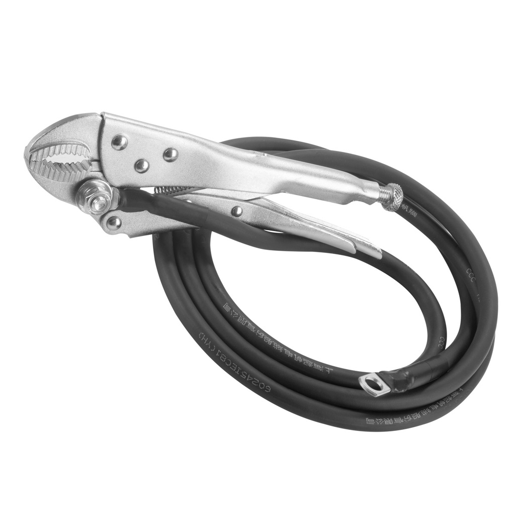 Flex-Silikon Massekabel 2 m 16mm² Kupfer T25 9mm mit Erdklemme 300A (SPEM12