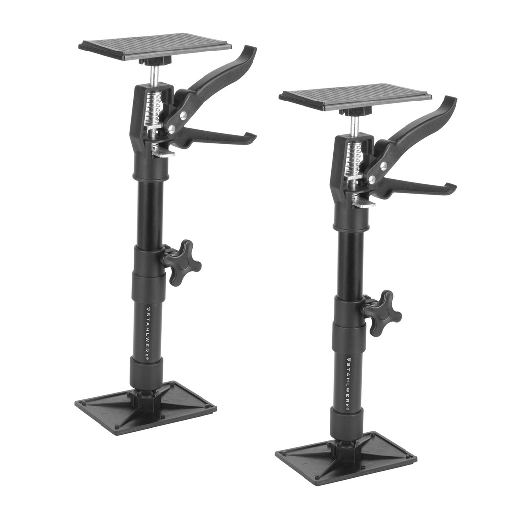 Teleskop-Stützstange 2er Set 30-59cm mit 43 kg Tragkraft Montagestütze