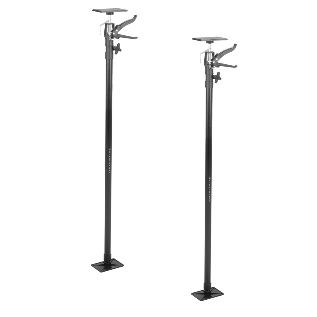 Teleskop-Stützstange 2er Set 110-290 cm mit 43 kg Tragkraft Baustütze